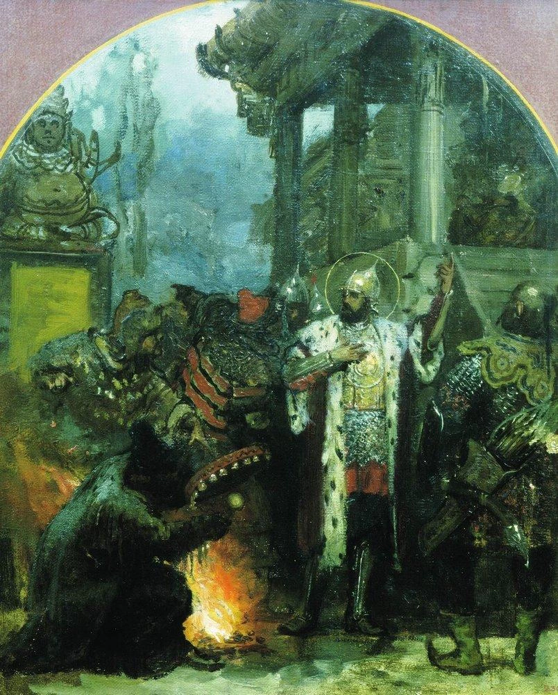 Henryk Siemiradzki - Aleksandr Nevskij nell'Orda d'Oro